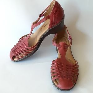 I HEART Comfort Rose leather Sandals